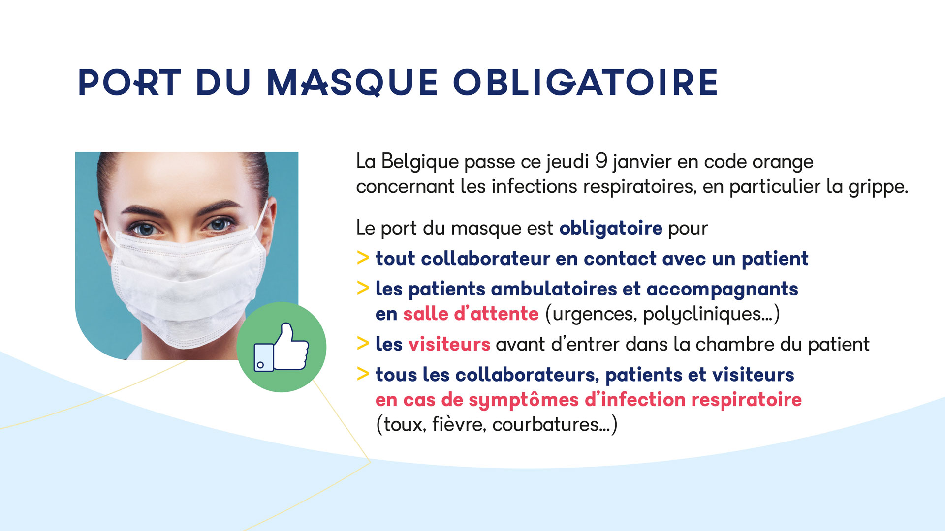 Port du masque obligatoire