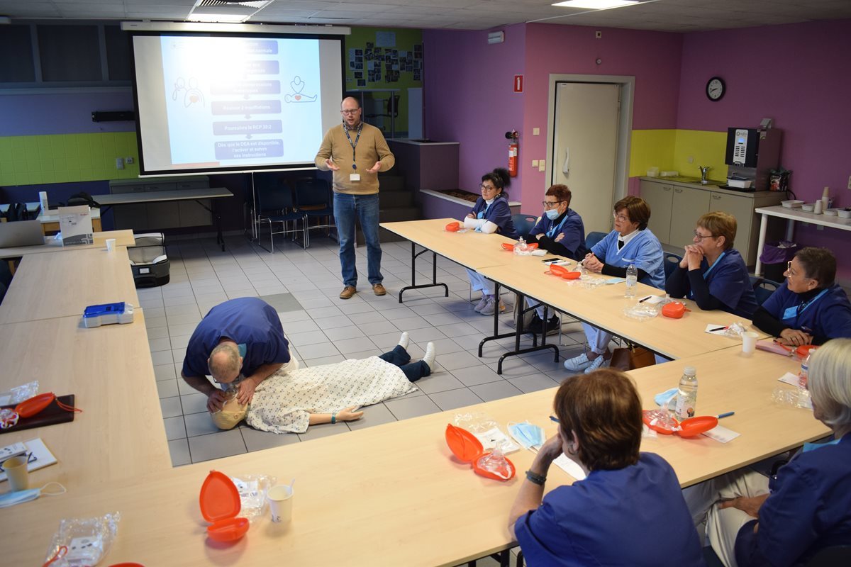 Formation des volontaires à Hermalle