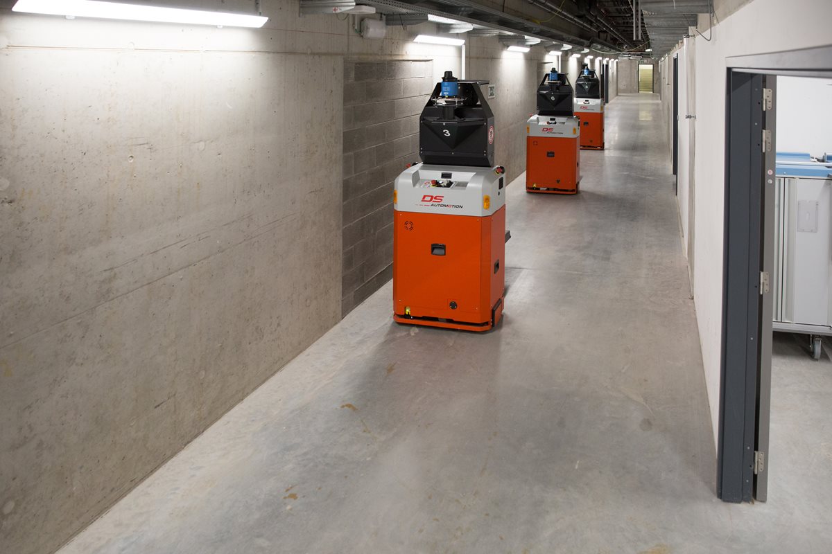Une première en Belgique: des robots pour assurer les livraisons entre étages
