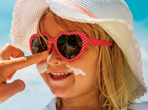 Attention au soleil pour les enfants