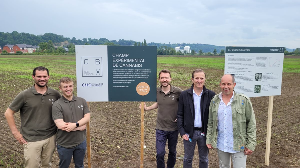 Clinique CHC Hermalle. Inauguration d’un champ expérimental de cannabis